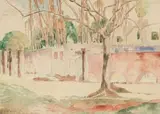 Mahambi, Zanzibar by Jacobus Hendrik Pierneef, watercolour and pencil on paper, sold May 2025
