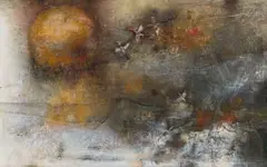 Harold Voigt, Abstract Landscape with Hornbills, oil on canvas