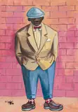 Peter Clarke, Figure Wearing a Suit