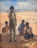 Frans Oerder, Leisure Hours, oil on canvas