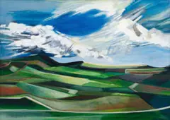 Erik Laubscher, Winter Landscape, oil on board