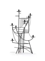 Caged Light by Edoardo Villa, welded steel rods, sold May 2025