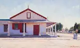 John Kramer, Red Door, Britstown, oil on canvas