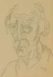 Gregoire Boonzaier, Self-Portrait, pencil on paper