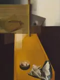 Berenice Michelow, Surreal Composition in Ochre and Brown, oil on canvas