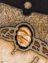 Kenneth Bakker, Composition with Jasper, mixed media and assemblage