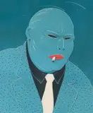 Norman Catherine, Cactus Man, colour screenprint on paper