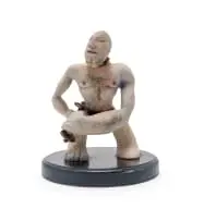 Ella Cronjé, Lust Hurts, painted and glazed ceramic, on a wooden base