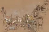 Gregoire Boonzaier, District Six, pastel and watercolour on paper