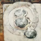 Michael Heyns, Drie Sampioene (Three Mushrooms), oil on canvas