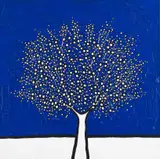 Richard Scott, My Blue Tree, acrylic on canvas