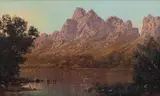 Tinus de Jongh, Berg River, oil on canvas