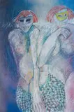 André Naudé, Two Figures Wearing Masks