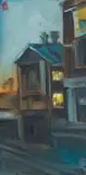 Sasha Hartslief, Street Scene, oil on canvas