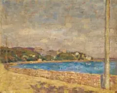 Harry Stratford Caldecott, Die Baai, Tamaris (The Bay, Tamaris), oil on panel