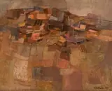 Midlands Landscape by Carola Brotherton, oil on canvas, offered Apr 2025