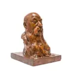 Study for President Steyn by Fanie Eloff, painted terracotta, offered Apr 2025