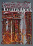 Fred Schimmel, Untitled (Abstract with Orange), colour screenprint on paper