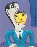 Man Eater by Norman Catherine, giclée print on paper, sold Apr 2025