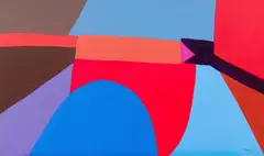 Trevor Coleman, Structure I, acrylic on canvas