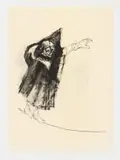 Albert Adams, On the Line, lithograph on paper