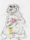 Albert Adams, Mother, lithograph on paper