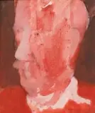 Meyer Uranovsky, Abstract Three-Quarter Profile, oil on canvas