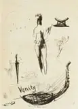 Deborah Bell, Vanity II, drypoint and linocut on paper