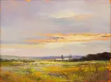 Ignatius Marx, Sunset Landscape, oil on canvas