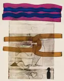 George Boys, Abstract Composition with Purple and Green