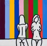 Richard Scott, Candy Girls, acrylic on canvas