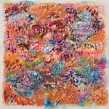 Hazel Frankel, Fragments: Midday, oil and collage on canvas laid down on board