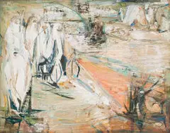 Sidney Goldblatt, Nomads, oil on board