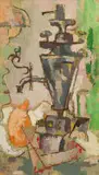 Gregoire Boonzaier, The Samovar, oil on canvas laid down on board