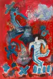 Ruth Levy, Figure Figure, oil on paper