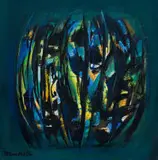 Dirk Meerkotter, Refleksies II (Reflections), oil on board