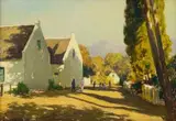 Edward Roworth, Summer Evening, oil on board