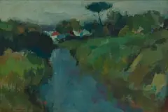 The River by Herbert Coetzee, oil on board, offered Apr 2025