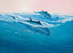 John Meyer, Tuna Fish, oil on board