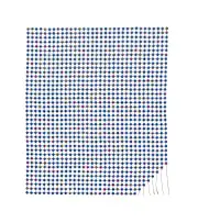 Bonolo Kavula, You're No Angel Either, 2021, punched Shweshwe fabric and thread