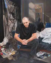 Deborah Poynton, Portrait of Guy, oil on canvas