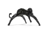 Dylan Lewis, Resting Leopard, Maquette (S450), bronze with a brown patina