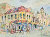 Gregoire Boonzaier, My Ateljee - h/v Plein + Leilie Str. Kaapstad 1940-1945 (My Studio - h/v Plein + Leilie Str. Cape Town 1940-1945)