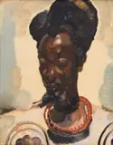 Clément Serneels, Gubu Sisi, 1938, oil on board