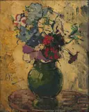 Pieter Wenning, Vase of Flowers, oil on board