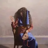 Neil Rodger, Girl with a Mask, oil on canvas
