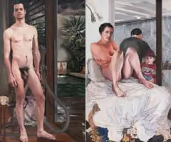 Deborah Poynton, Untitled, diptych, 2006, oil on canvas