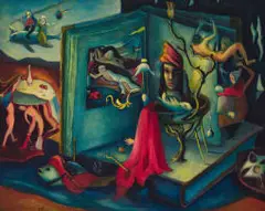 Alexis Preller, Homage to Hieronymus Bosch, oil on canvas