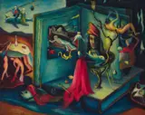 Alexis Preller, Homage to Hieronymus Bosch, oil on canvas