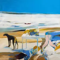 Andrew Verster, Picnic, acrylic on canvas